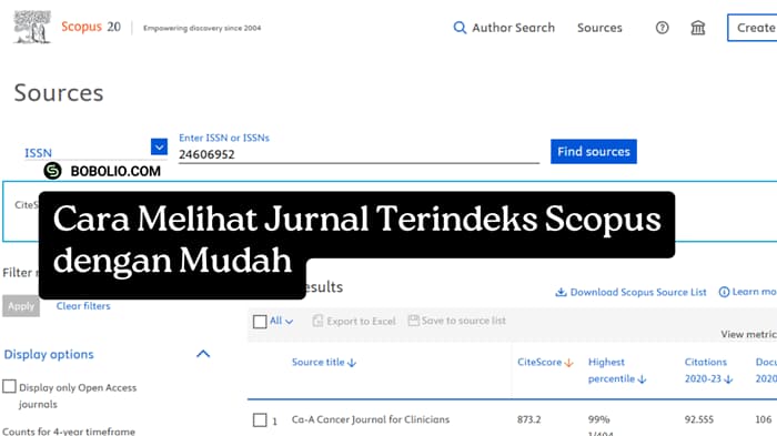 Cara Melihat Jurnal Terindeks Scopus